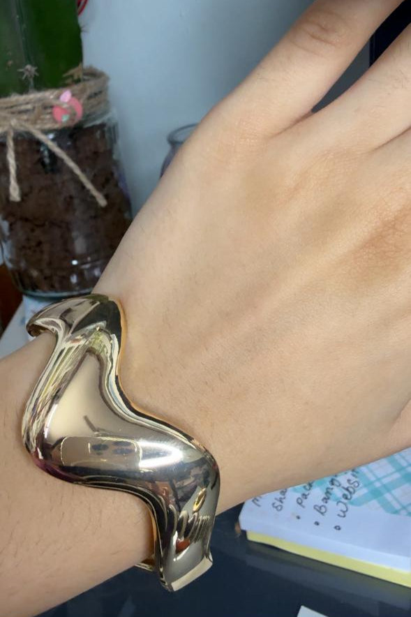 💜 Bronze Luxe Cuff – Chunky Statement Bangle | Boardroom Royalty