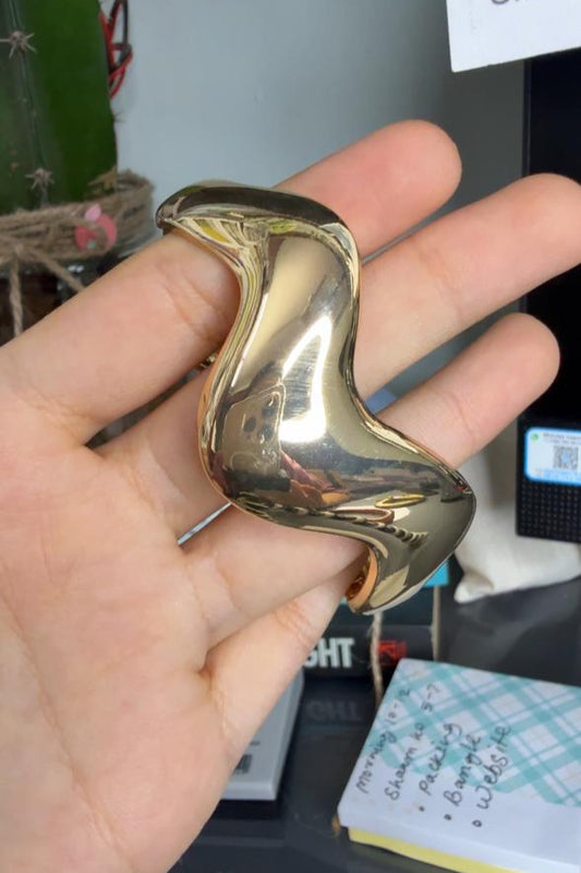 💜 Bronze Luxe Cuff – Chunky Statement Bangle | Boardroom Royalty