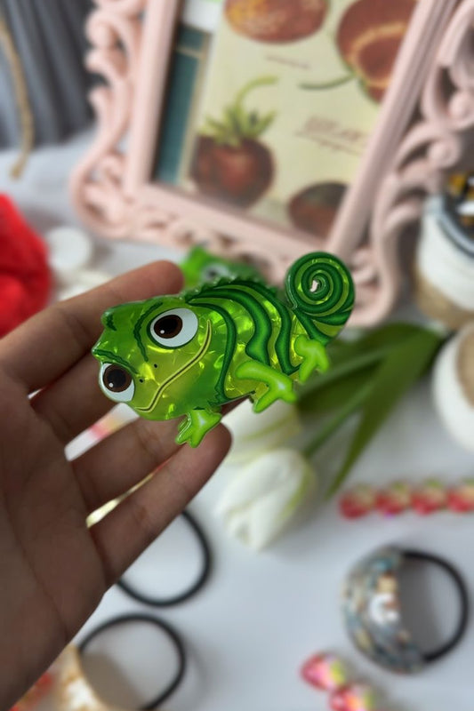 🦎Chameleon Bling – Quirky Hair Claw | Fun Statement Hair Accessory