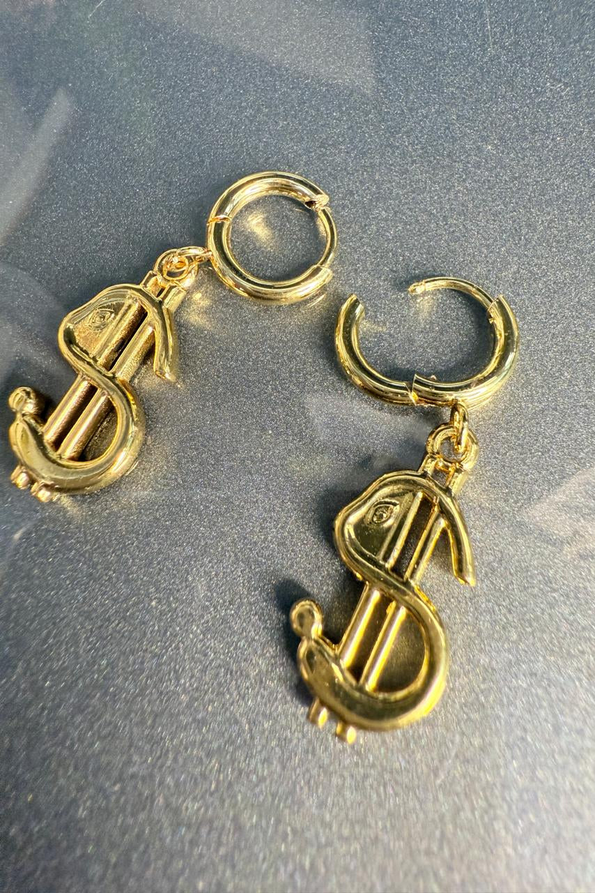 💰 Money Talks Hoops – Statement Dollar Sign Earrings | Fashion Meets Fun