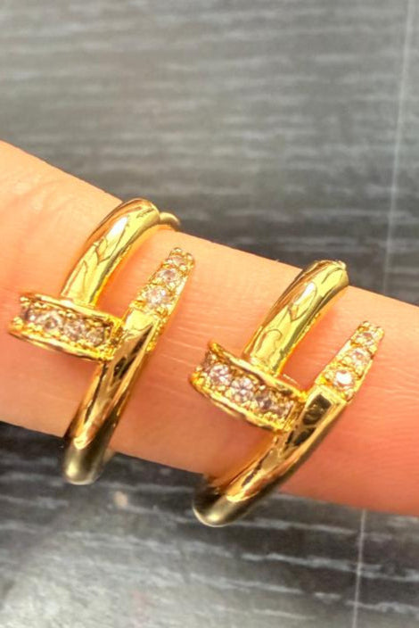 💫 Golden Glimmers – Minimal Gold Hoops | Everyday Anti-Tarnish Earrings