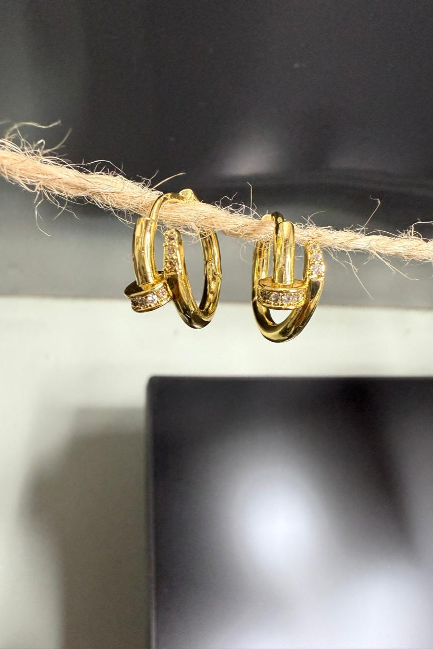💫 Golden Glimmers – Minimal Gold Hoops | Everyday Anti-Tarnish Earrings
