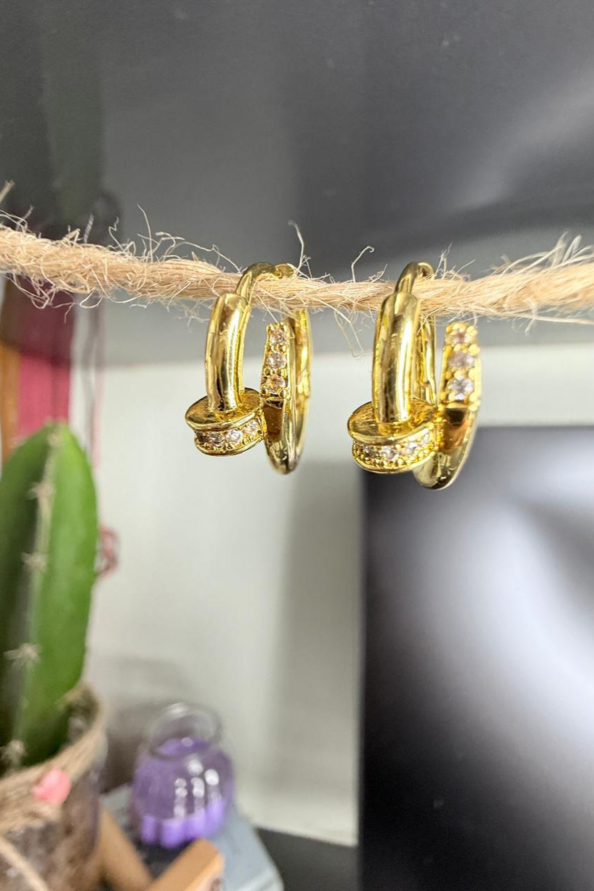 💫 Golden Glimmers – Minimal Gold Hoops | Everyday Anti-Tarnish Earrings