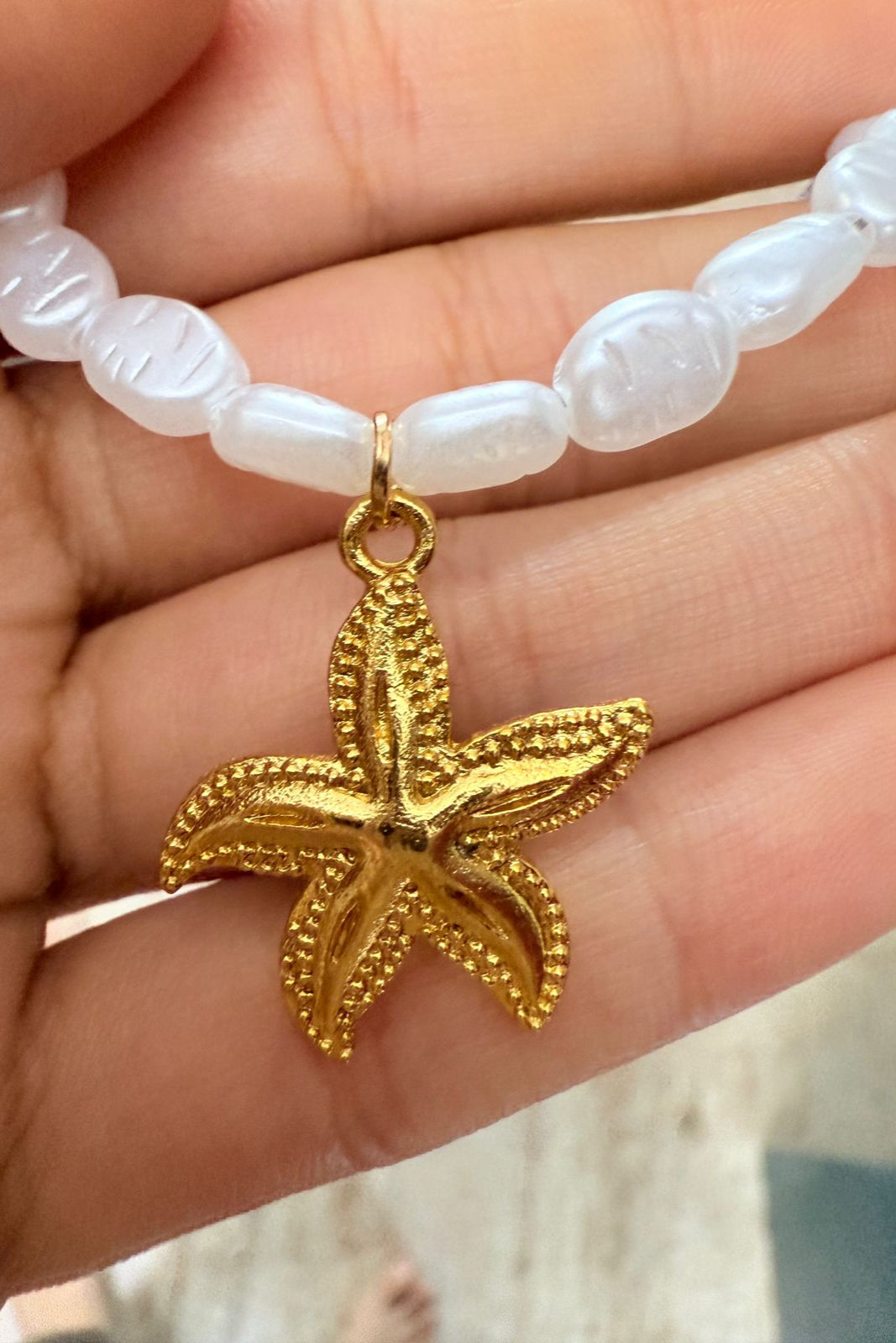 🌌Starry Shores Necklace – Mermaid core Starfish Pendant | Gold Plated | Anti-Tarnish Statement