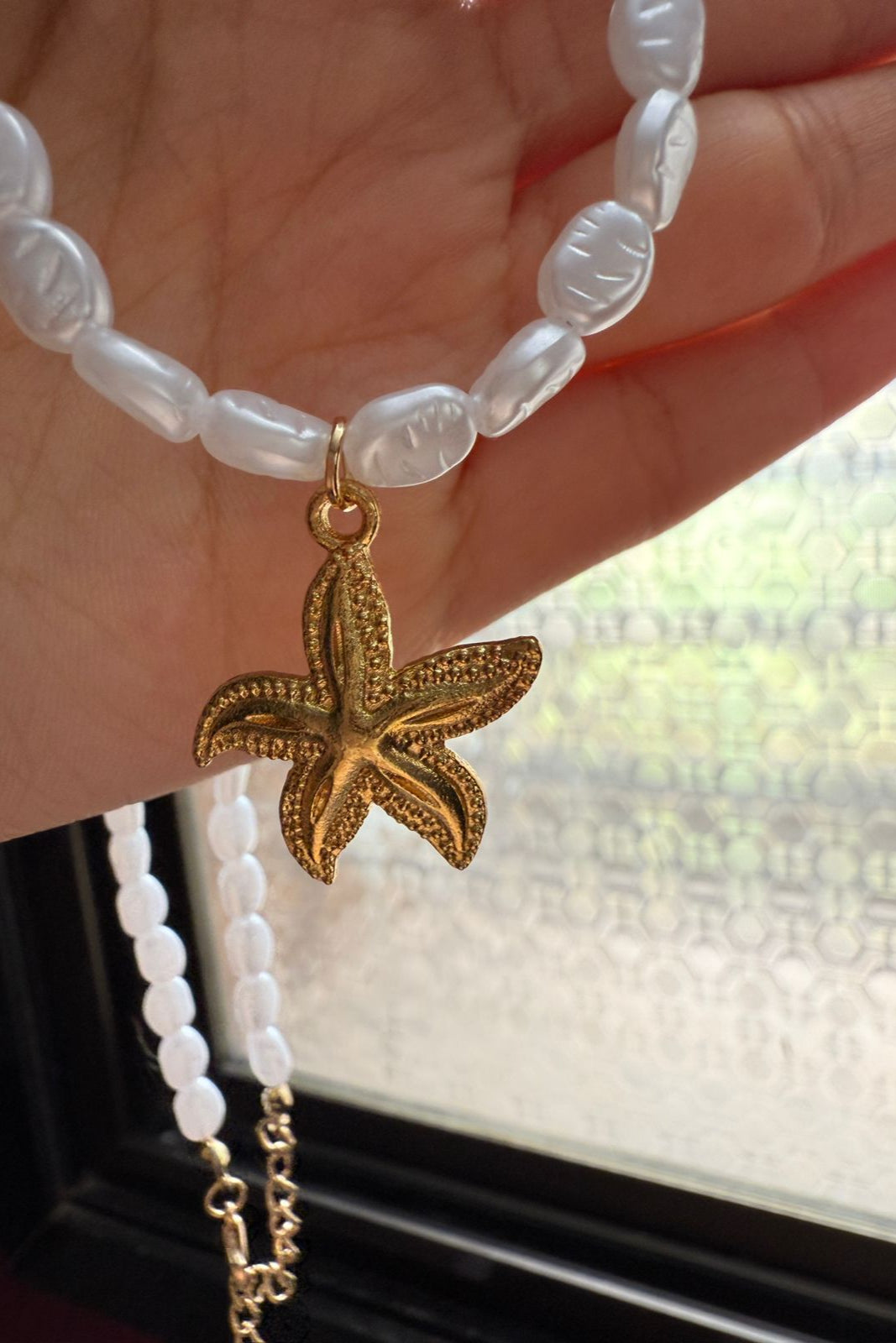🌌Starry Shores Necklace – Mermaid core Starfish Pendant | Gold Plated | Anti-Tarnish Statement