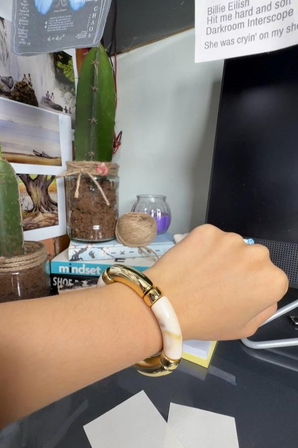 🌸 Rosewood Wrap – Minimalist Neutral Bangle | Whisper Elegance
